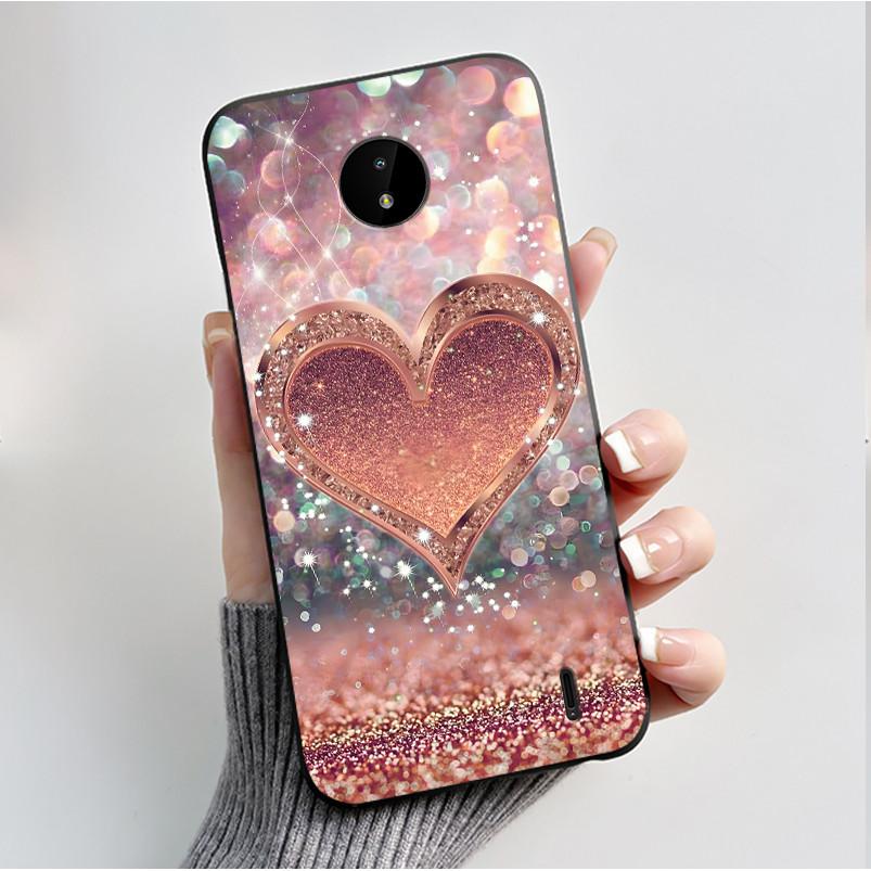 For Nokia C10 C20 C20 Plus Phone Case Luxury Fashion Butterfly Flowers Black Soft TPU Full Protective Cover For NokiaC10 Casing