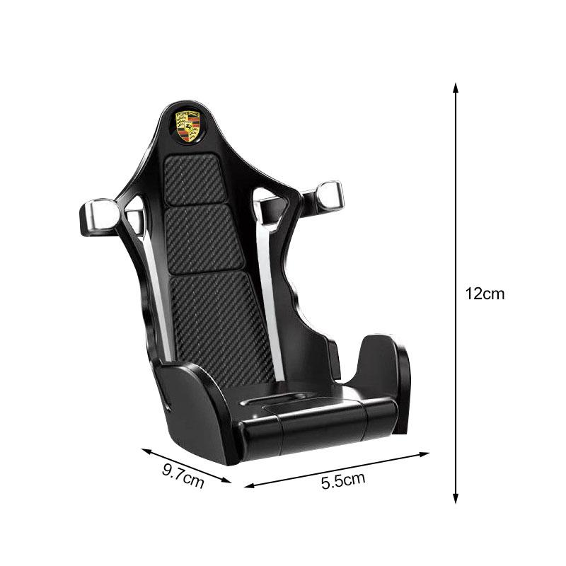 Racing Seat Shape Car Air Outlet Mount Shockproof Car Phone Holder Stand For Porsche Boxster Cayenne Panamera Macan Cayman 911 918 996 917 991