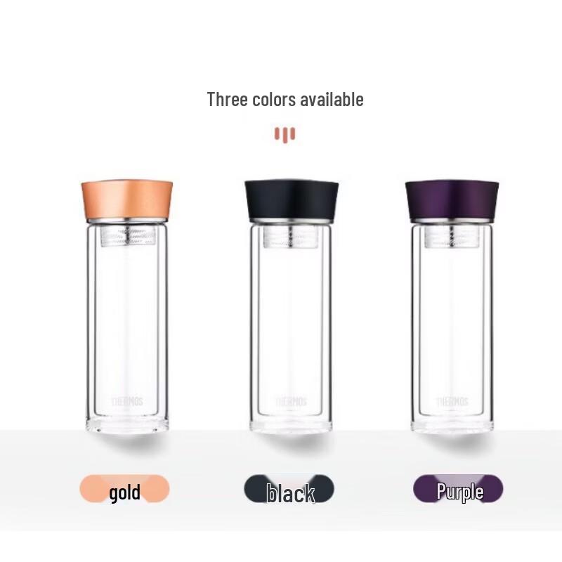 THERMOS Double-Layer Glass Tea Infuser Bottle