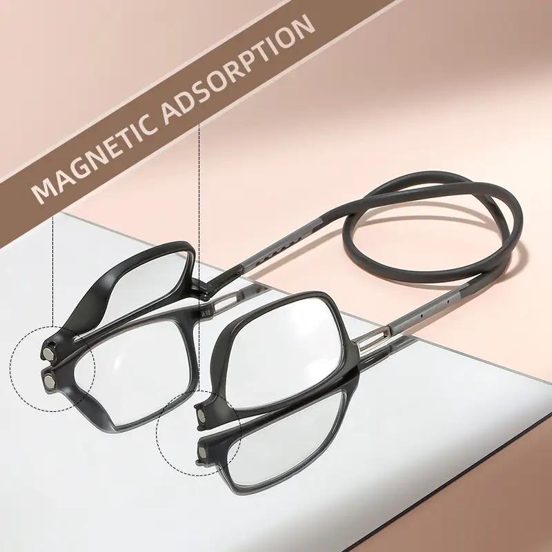 The neck-hanging small-framed reading glasses are retro and classic for both men and women, and are convenient to carry