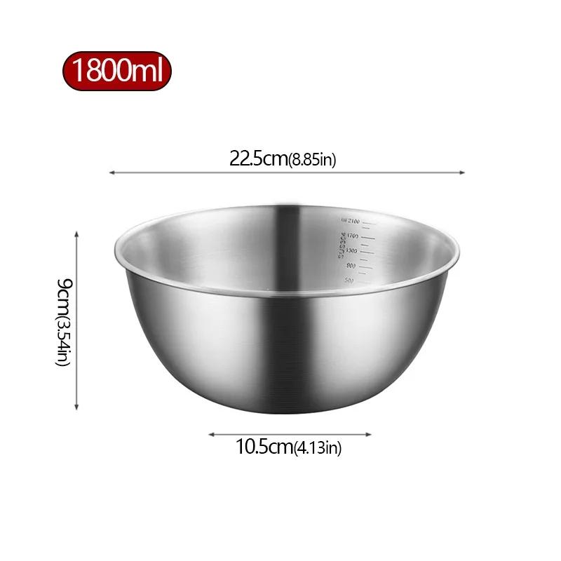 Golden Silver Salad Bowls Large Capacity Stainless Steel Korean Soup Rice Noodle Ramen Bowl Tableware Food Container Utensils