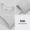 Izzue Retro Letter Unisex Rundhals-Sweatshirt