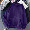 Womens Pullover Hoodie Loose Fit Long Sleeve Drawstring Hooded Sweatshirt with Kangaroo Pocket Casual Basic Style Top