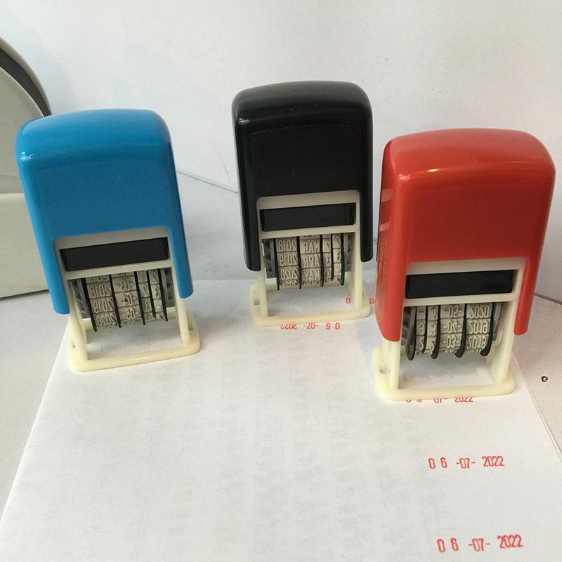 Reusable Practical DIY Hand Account Date Stamps ABS Adjustable Universal Office Supplies Self-Inking Tool For Student