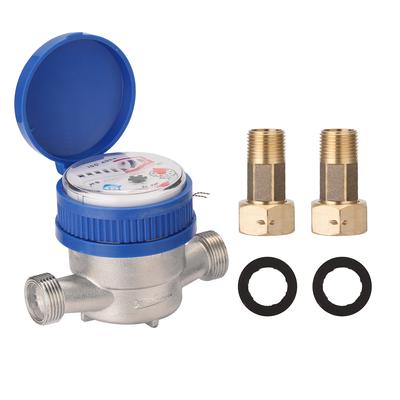 15 mm 1/2 Zoll intelligenter Wasserzähler für den Haushalt, mechanisch, Rotortyp, Kaltwasserzähler, Zeiger, digital