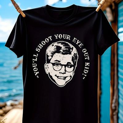 Men's "Christmas Story" Retro 1980s Movie All Season Pure Cotton Casual Men's and Women's Streetwear