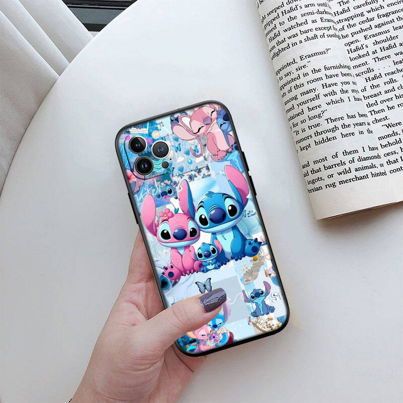 MH84 Lilo Stitch Phone Shell Case for iPhone 7 8 11 12 13 14 15 16 17 16E XS Pro Max XR X SE Air