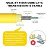 DTECH 5 Pack 1m SC/APC - SC/APC Single Mode Fiber Optic Cable, for Home Fiber Optic Replacement or Extension, 9/125um LSZH