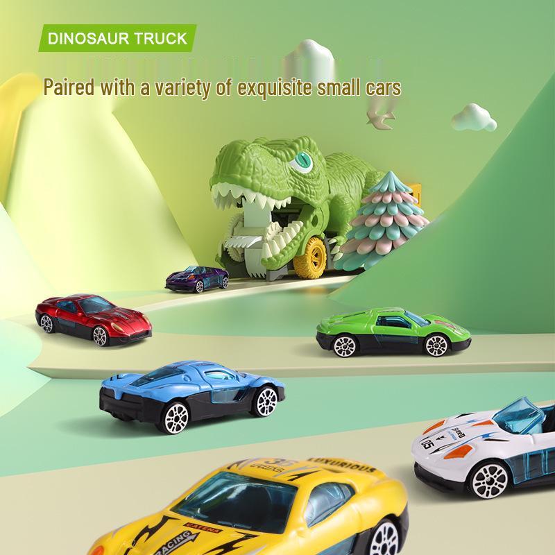 Foldable Dinosaur Track Car Toy for Kids - Fun & Educational