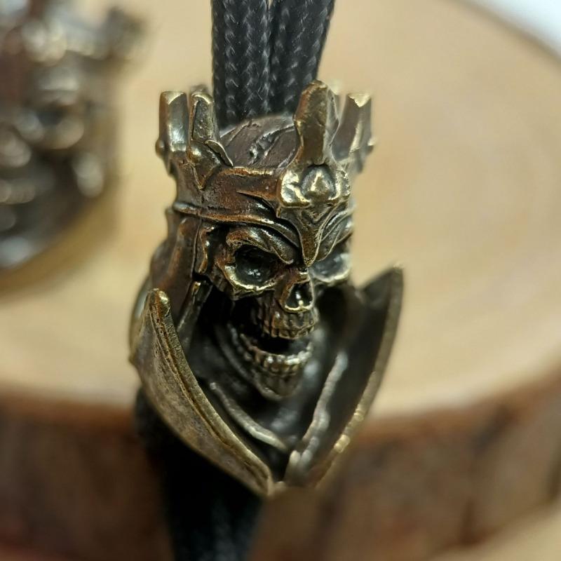 1pcs Vintage Brass 6mm Hole Screaming Skull Keychain Pendant Backpack Pendant Vintage Brass Crafts Classic Brass Vintage Brass Crafts