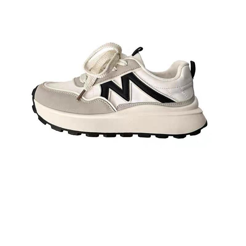 2025 platform sports shoes women's shoes running shock absorption lightweight ins trendy versatile student casual Forrest Gump dad shoes