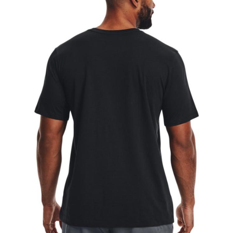 Under Armour Solid Color Round Neck Pullover Breathable Loose Outdoor Sports Short Sleeve T-Shirt Men Tops 1376204-001