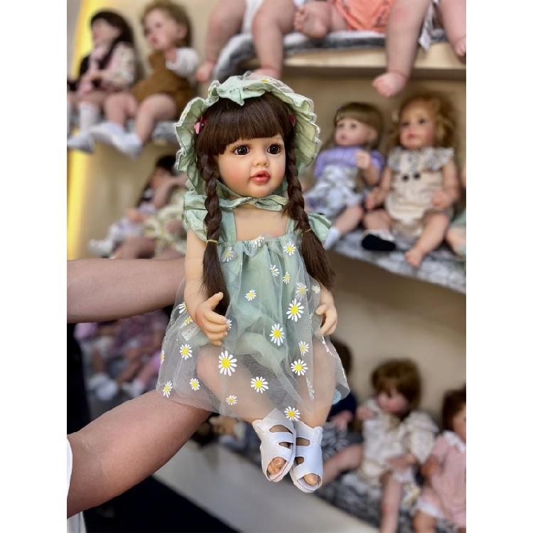 21'' Vinyl Reborns Sleeping Doll Girl Doll Life Like Toy that Looks Real