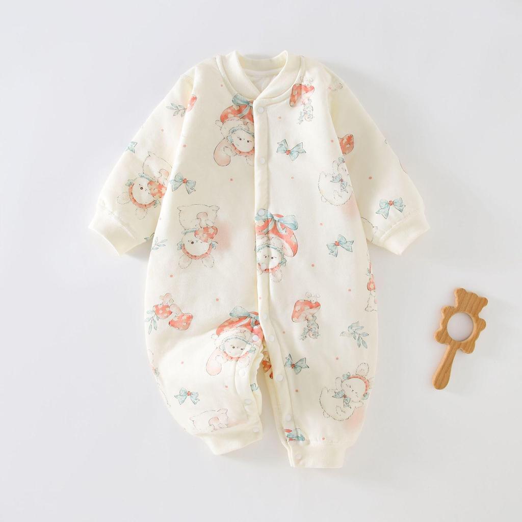 40g Dünner Baumwoll-Kleinkind-Overall: Universeller warmer Freizeit-Strampler für Säuglinge, Jungen und Mädchen, Herbst/Winter