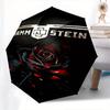 1pz Rammstein, Ombrello di Alta Qualità a Tema Rosa, Ombrello ad Apertura e Chiusura Automatica, Ombrello Multifunzionale G0811010
