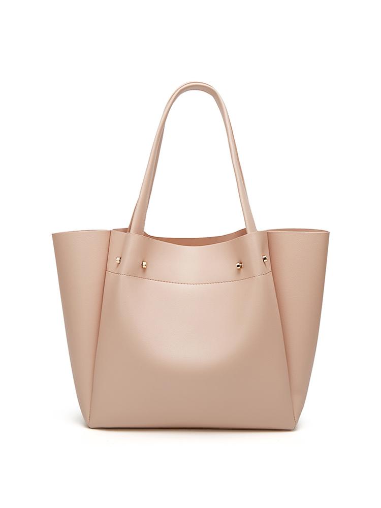 Largecapacity Pleated Tote Bag Shopping Bag 2026 New Portable Handbag Advanced New Pu Leather One-Shoulder Tote Handbag