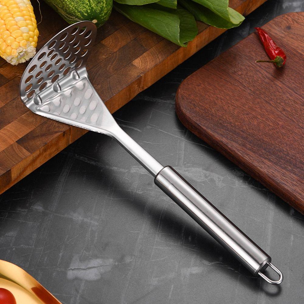 1/2 Pcs Manual Operation Potato Masher Heavy Duty Pusher Fruit Tools Egg Salad Making