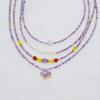 Vintage Amethyst Handmade Beaded Clavicle Necklace - Niche Design, Versatile Elegance