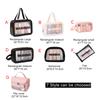 Tragbare Reise Kulturbeutel Weibliche Transparent Wasserdicht Make-Up Aufbewahrungstasche Große Kapazität Kosmetik Organizer Schönheit Frauen Fall