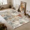 Retro Abstract Art Style Living Room Carpet Modern Decoration Easy Clean Studio Rug Bedroom Cloakroom Lint-free Floor Mat Tapete
