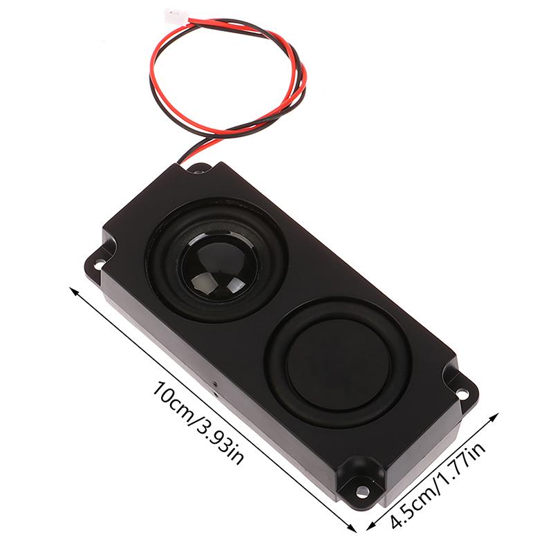 3W 4 Ohm Mini Full Range Clear Sound Cavity Speaker Dual Vibration Membrane Audio Loudspeaker Box Connector For Tv Computer