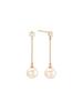 Lloyd Swarovski Pearl Long Drop Earrings Lptf4082T