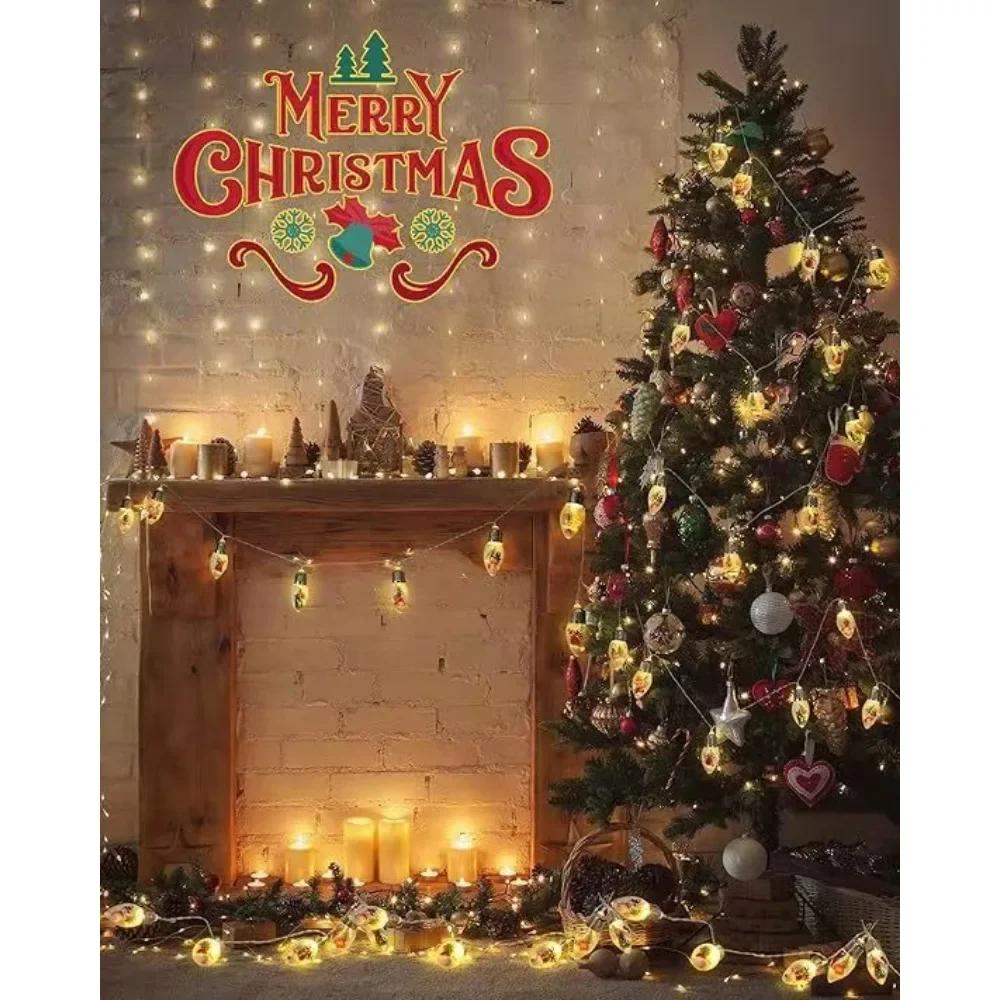 New Led Wishing Bottle Christmas Lights String Girl Heart Photo Props Holiday Tree Decoration