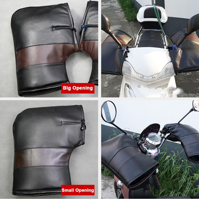 2 Stück Motorrad Lenkerstulpen Handschutz Winter Winddicht Wasserdicht Verdickt Warm Thermisch Mobile Lenkerabdeckung Handschuhe