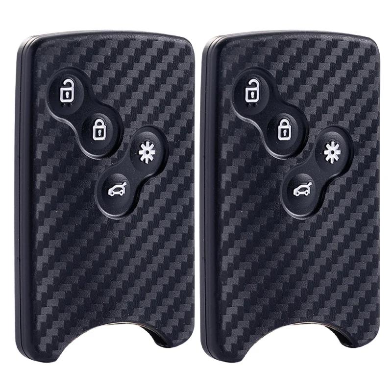 Silicone Car Key Cover Protect Case for Renault Kadjar Captur Clio Megane 2 3 4 RS Koleos Logan Scenic Duster Card Accessories