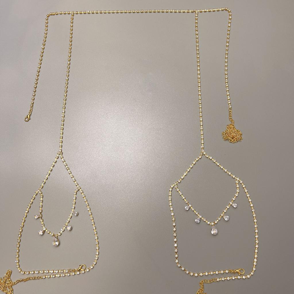 European And American Jewelry, Rhinestone Body Chain, Flash Diamond Claw Chain, Beautiful Leg Chain, Sexy Body Chain Body Chain