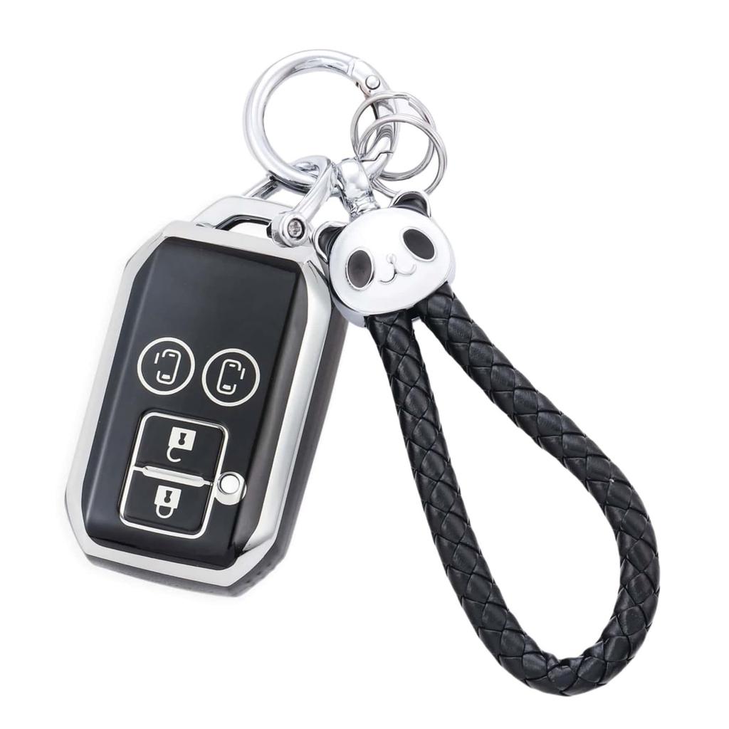 HOYZE Spacia Key Case, Compatible with Suzuki Spacia Custom, Flare Wagon, Key Cover, Solio