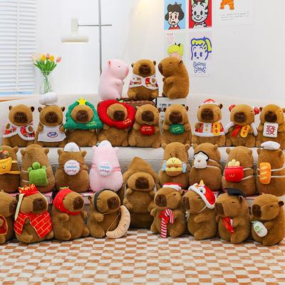 New Kapibara Plush Toys Capybara Dolls Dolls Stall Small Commodities Wedding Throwing Catch Dolls