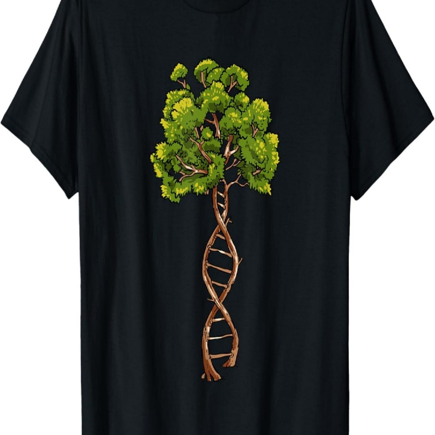 Science DNA Tree of Life Biology Genetics Environment Lovers T-Shirt S чёрный