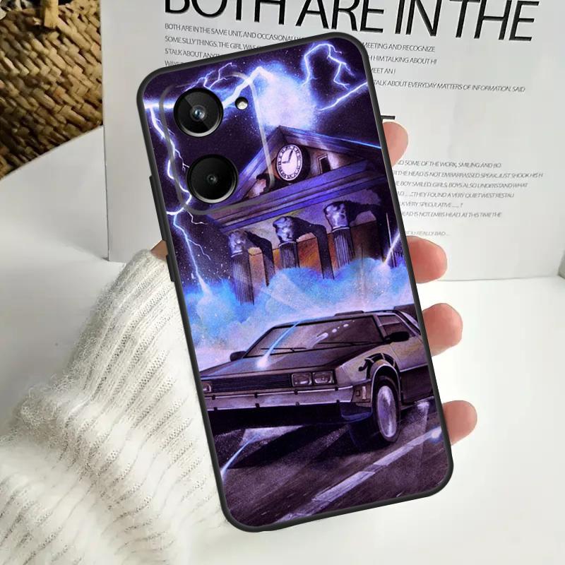Back To The Future Time Machine For Realme 12 Pro Plus 11 10 9 C67 C55 C53 C35 C33 C30 C25s C21Y C15 GT3 GT5 GT Neo 5 Case