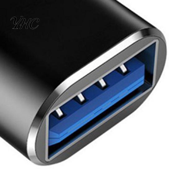 Phone Converter Adapter OTG Multi-purpose High-speed Transmission Type-C To USB Mini Flash Drive Reader with Indicator Light for Smartphone