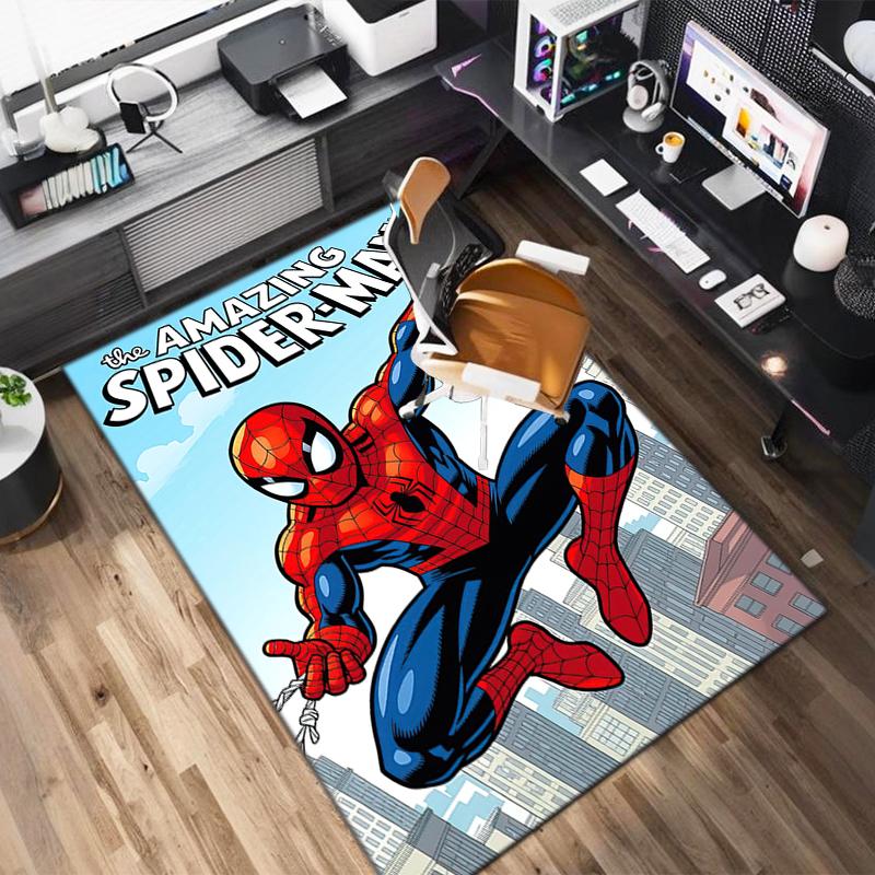 1PC Spider-Man Rug - home decoration Carpet For Living Room Bedroom Flooring Computer Chair Area Rug