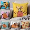Aniem Chainsaw Man P-Pochita Pillow Case Anti-dustmite Pillowcase Invisible Zipper Silky Short Plush Sofa Cushion Cover