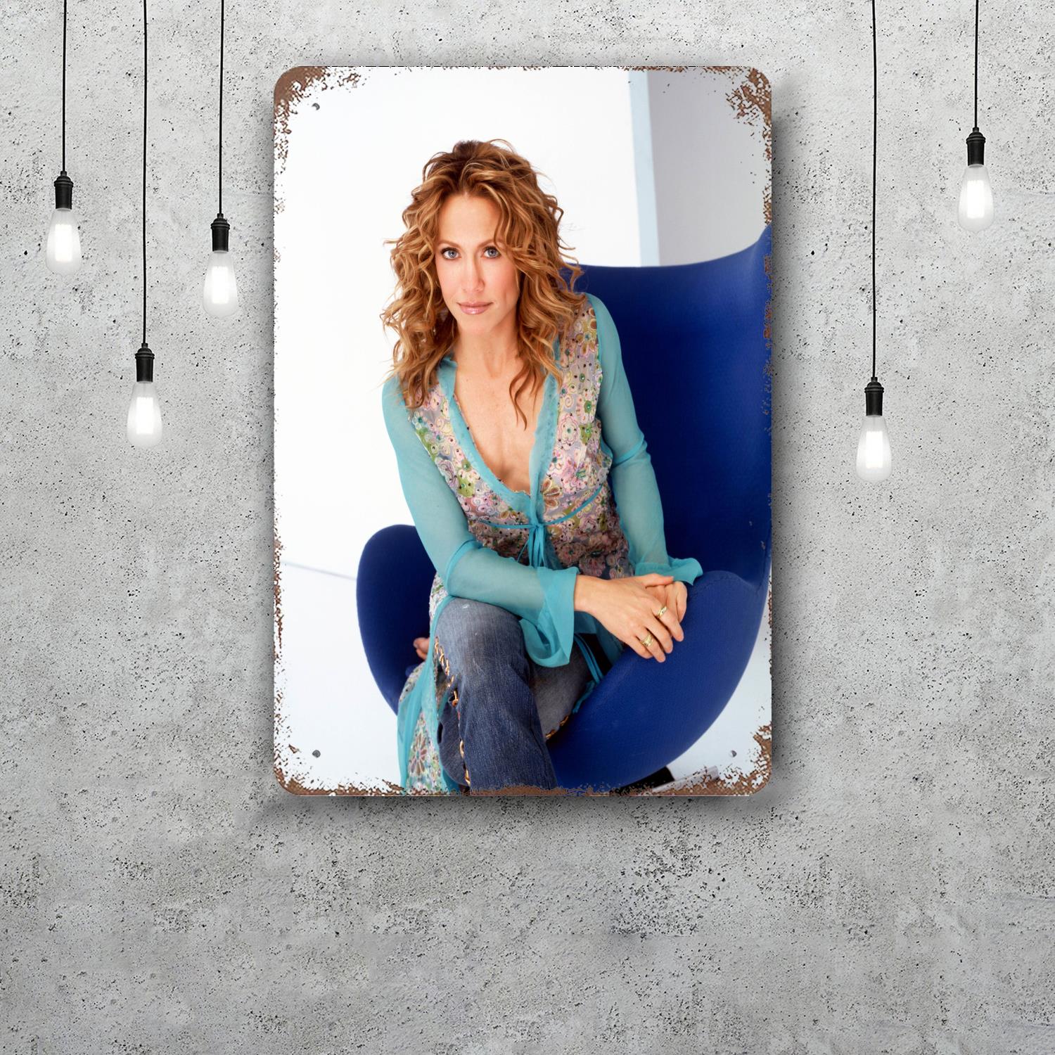 

Sheryl Crow Retro Vintage Tin Sign Poster Decorative Plaque Metal Plate Wall Decor 20x30cm（7.8x11.8inch）