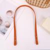 2Pcs Solid Color Handbag Replacement Handle Detachable PU Leather Strap for DIY Homemade Bag Making