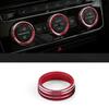 Auto Car AC Control Ring Trim Cover Car Interior Accessories For VW Tiguan Atlas T-roc Ateca FR Passat B8 Variant 2017-2019
