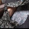Women's Tribal Belly Dance Pants Mesh Patchwork Flared Pants Bellydance Costume for Performances Halloween Party
