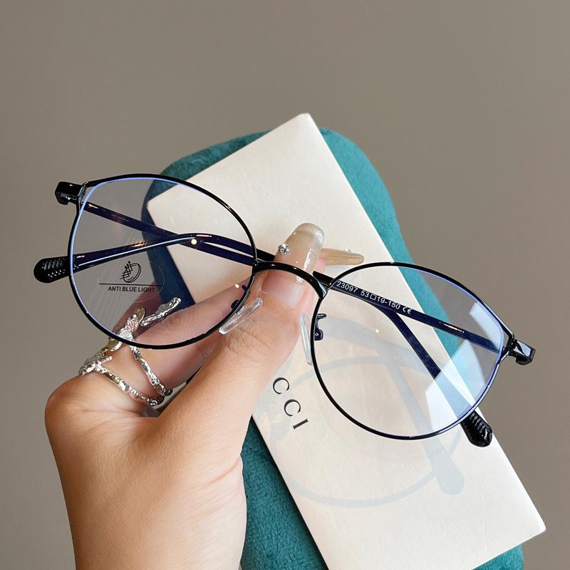 Cat Eye Shape Women'S Glasses Frames New Style Anti Blue Light Eyeglass Frames Korean Stylish Women'S Glass