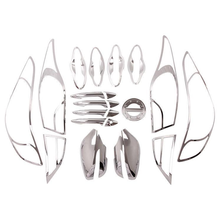 

2012 Elantra ABS Electroplated 21-Piece Decorative Side Skirts Set Yes