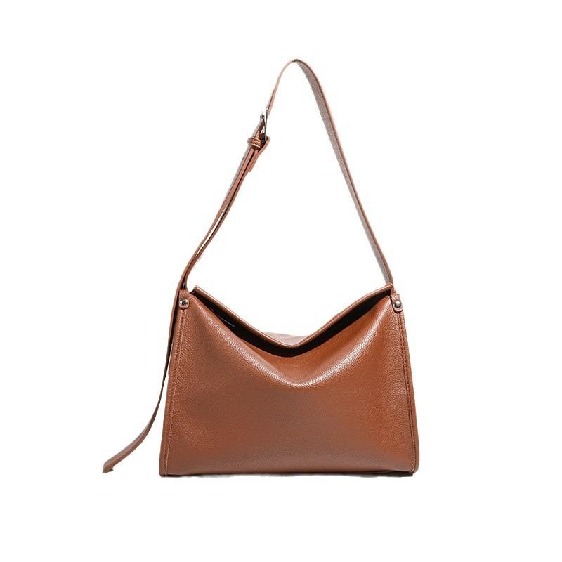 Soft Leather Large-capacity Tote Bag Women's Winter New Women's Bag Maillard Versatile High-end Shoulder Messenger Bag