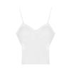 Sleek V-Neck Lace Camisole: Covers Underarm Fat, Built-in Pads, Beautiful Back Design