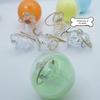 Cat Hair Storage Bottle Transparent Pet Fur Keepsake Keychain for Collecting Cat And Dog Hair Pet Memorial Gift