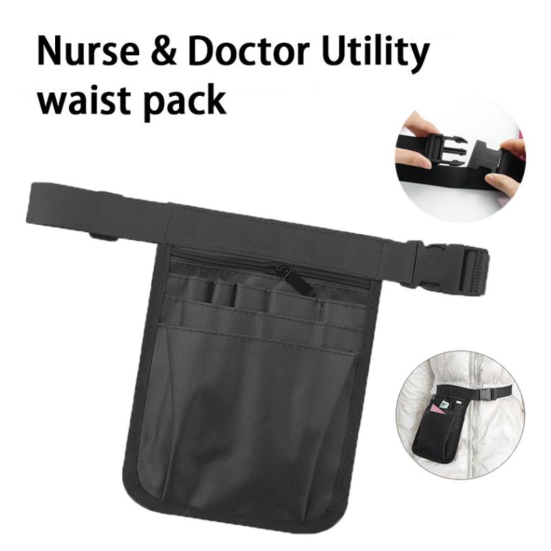 1Pcs Multi-Pocket Portable Pouch Professional Massage Therapist Bag With Adjustable Waist Belt Oil Bottle Pockets Card Slots