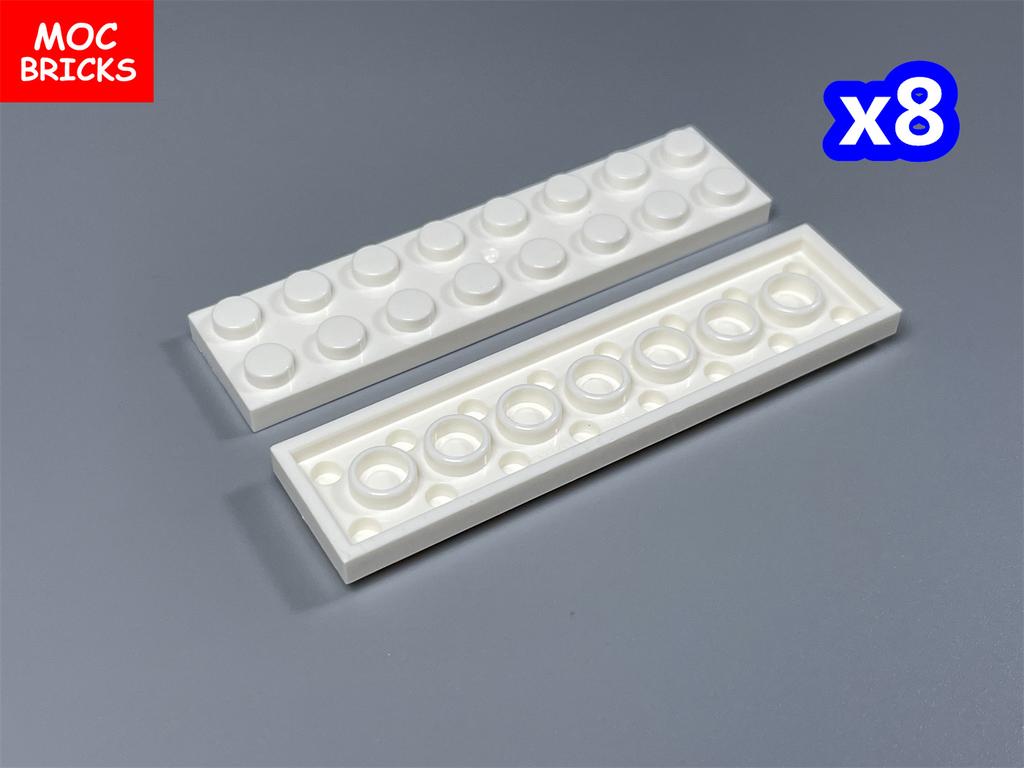 Non-Toxic Moc Bricks Window Fence Arch White Winter Snow Horse Figure City Architectural Church Accessories Children Christmas Toys