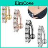 Stilvoller Edelstahl Bauchnabelring mit Zirkonia Einlage Großhandel Piercingschmuck