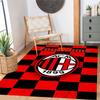 Ac Milan Customize Text Floor Rug Office Rug Perfect for Entryway Outdoor Kitchen Dining Room Anti-slip Rug Anime Office Decor